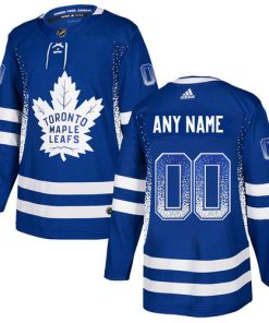 Custom Maple Leafs Blue Drift Fashion Jersey