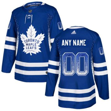 Custom Maple Leafs Blue Drift Fashion Jersey
