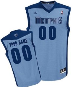 Custom Memphis Grizzlies Light Blue Jersey