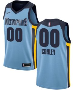 Custom Memphis Grizzlies Light Blue Jersey Statement Edition