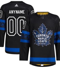 Custom Black Toronto Maple Leafs X Drew House Alternate Jerseys