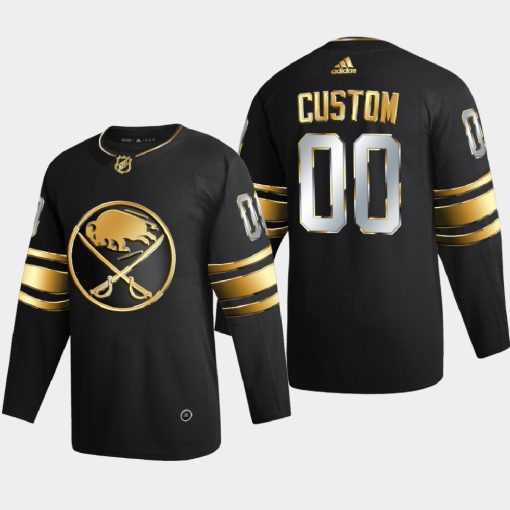 Custom Buffalo Sabres 2020-21 Golden Limited Edition Jersey Black