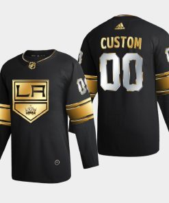 Custom Los Angeles Kings 2020-21 2021 Golden Edition Limited Jersey Black