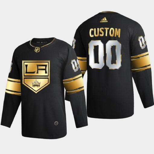 Custom Los Angeles Kings 2020-21 2021 Golden Edition Limited Jersey Black