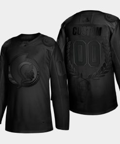Custom Ottawa Senators Awards Collection Glory Black Jersey