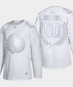 Custom Ottawa Senators Awards Collection Glory White Jersey