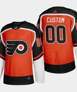 Custom Philadelphia Flyers 2021 Season Reverse Retro Fourth Orange Jersey