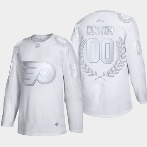 Custom Philadelphia Flyers Awards Collection Glory White Jersey