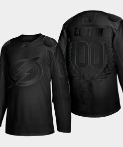 Custom Tampa Bay Lightning Awards Collection Glory Black Jersey