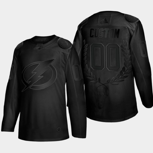 Custom Tampa Bay Lightning Awards Collection Glory Black Jersey