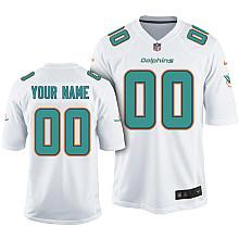 Custom Miami Dolphins 2013 White Limited Jersey