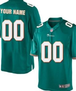 Custom Miami Dolphins Green Limited Jersey