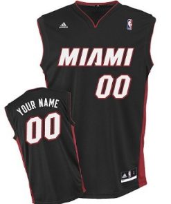 Custom Miami Heat Black Jersey
