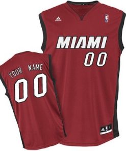 Custom Miami Heat Red Jersey