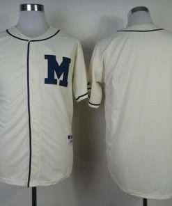 Custom Milwaukee Brewers Blank 1913 Cream M Patch Jersey
