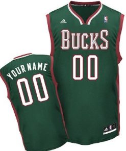 Custom Milwaukee Bucks Green Jersey