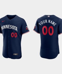 Custom Minnesota Twins 2023 Flex Base Jersey Navy