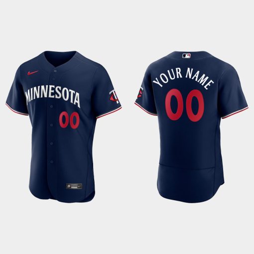 Custom Minnesota Twins 2023 Flex Base Jersey Navy