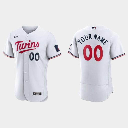 Custom Minnesota Twins 2023 Flex Base Jersey White