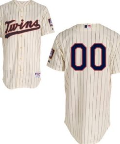 Custom Minnesota Twins Cream Jersey