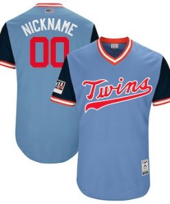 Custom Minnesota Twins Light Blue 2018 Players' Weekend Flex Base Jersey