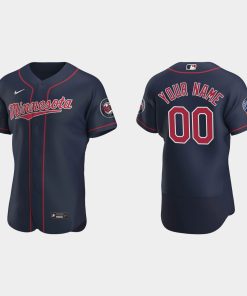 Custom Minnesota Twins Navy Flex Base 2020 Alternate Jersey