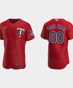 Custom Minnesota Twins Red Flex Base 2020 Alternate Jersey