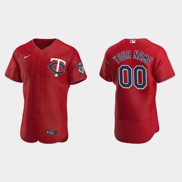 Custom Minnesota Twins Red Flex Base 2020 Alternate Jersey