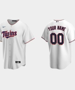 Custom Minnesota Twins White Cool Base Home Jersey