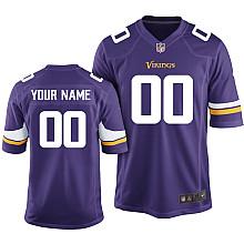 Custom Minnesota Vikings Purple Limited Jersey