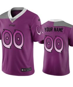 Custom Minnesota Vikings Purple Vapor Limited City Edition Jersey