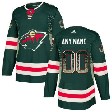 Custom Minnesota Wild Green Drift Fashion Jersey