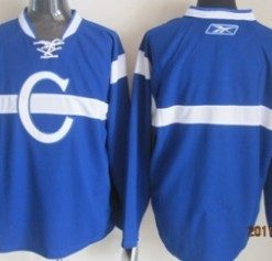Custom Montreal Canadiens Blue Jersey