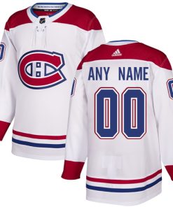 Custom Montreal Canadiens White Jersey