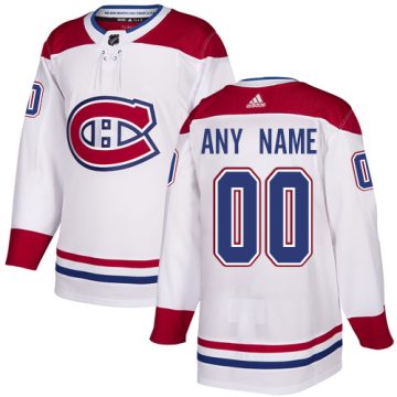 Custom Montreal Canadiens White Jersey