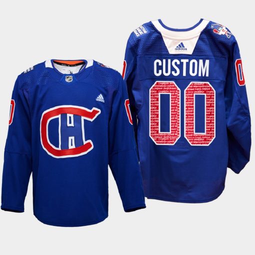 Custom Montreal Canadiens Radioteledon Royal Special Edition 2022 Jersey