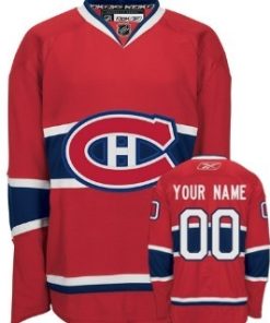 Custom Montreal Canadiens Red Ch Jersey