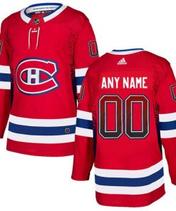 Custom Montreal Canadiens Red Drift Fashion Jersey