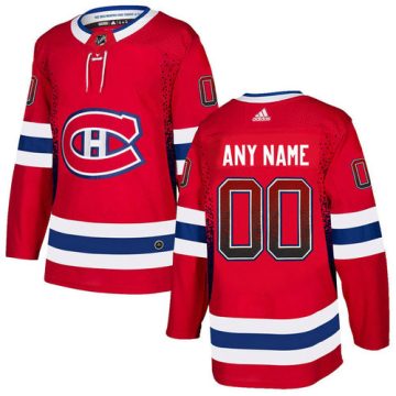 Custom Montreal Canadiens Red Drift Fashion Jersey