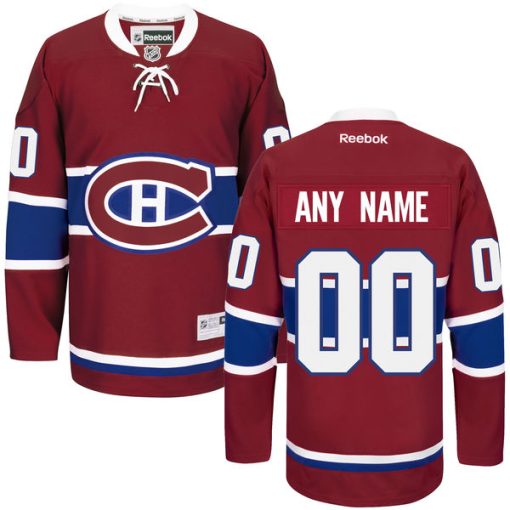 Custom Montreal Canadiens Red Home 2016 Hockey Jersey