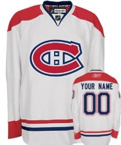 Custom Montreal Canadiens White Jersey
