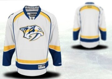 Custom Nashville Predators 2012 White Jersey