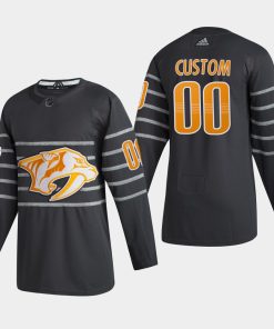 Custom Nashville Predators 2020 All-star Game Gray Jersey