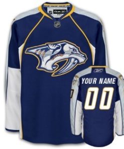 Custom Nashville Predators Blue Jersey