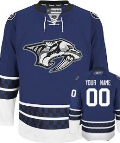 Custom Nashville Predators Blue Third Jersey