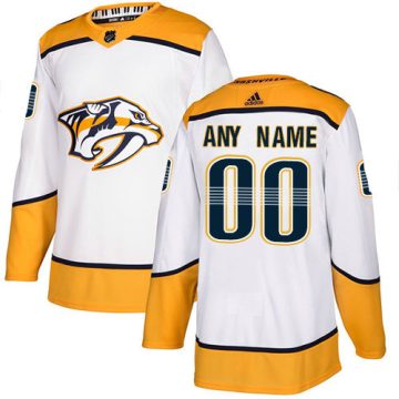 Custom Nashville Predators White Jersey