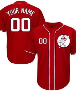 Custom Nationals Red Cool Base New Design Jersey