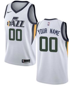 Custom Utah Jazz Association Edition Swingman White Jersey
