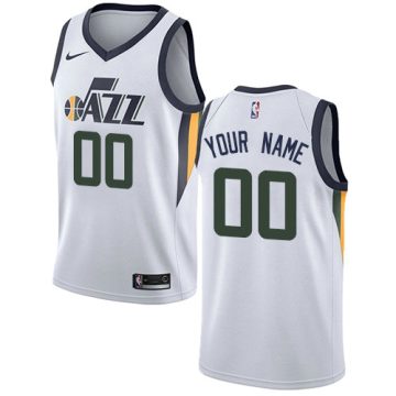 Custom Utah Jazz Association Edition Swingman White Jersey