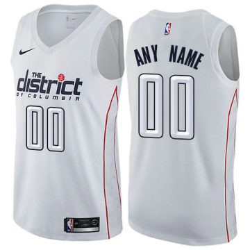 Custom Washington Wizards City Edition White Jersey